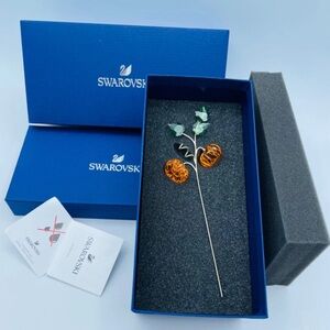 NIB Swarovski Garden Tales Pumpkin Symbol Of Fertility Crystal Figurine #5586702